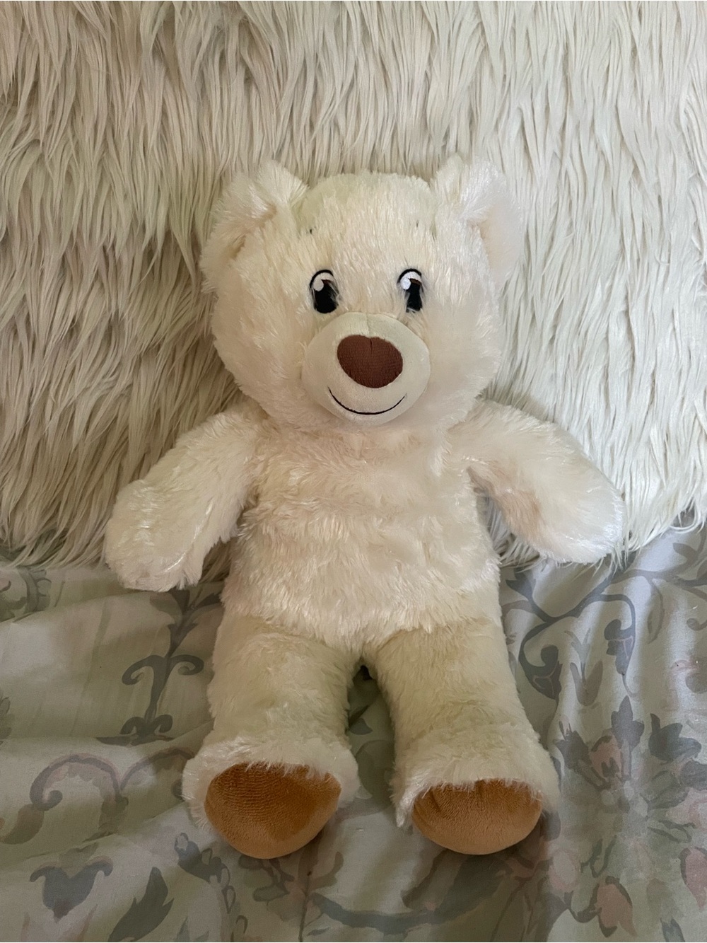 Build-A-Bear Workshop Lil' Cub Pudding Cream White Teddy Bear Plush